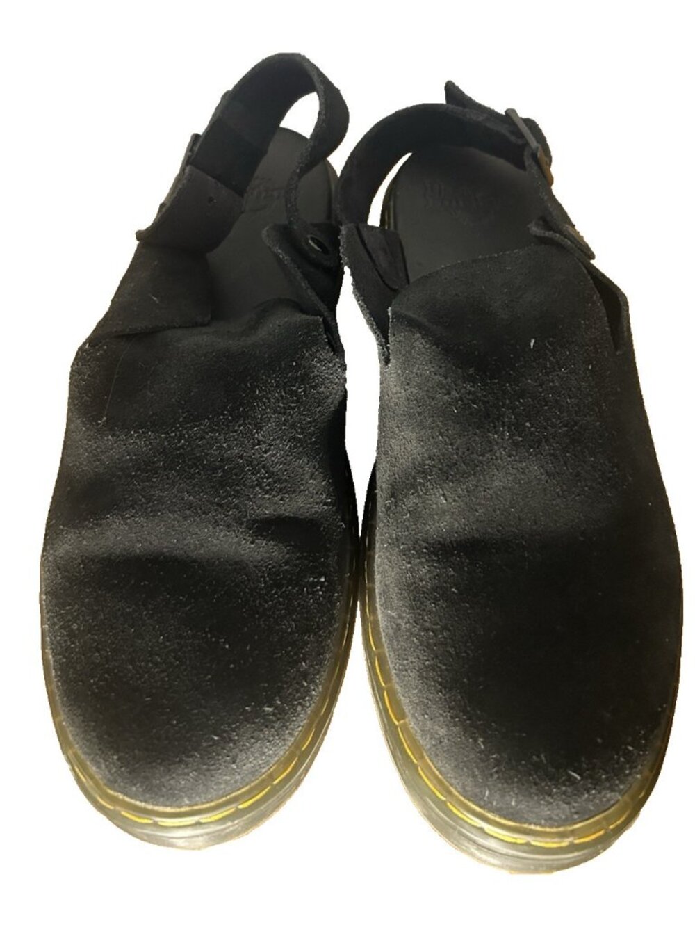 Dr Martens Carlson Black Suede Slingback Mule Clogs Mens 11 Women 12 UK 10 EU 45 - Picture 3 of 7